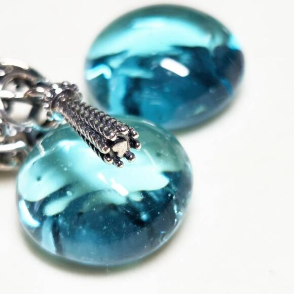 Authentic Pandora Enchanted Heart Tassel Dangle Charm Retired Like New Condition - Picture 3 of 6